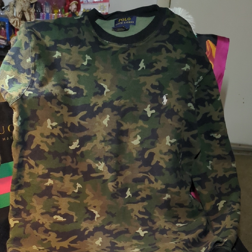 Polo by Ralph Lauren Green and Brown Sweater